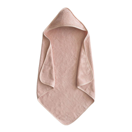 Picture of mushie Baby Hooded Towel | Organic Cotton (Blush)