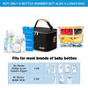 Picture of BABEYER Breastmilk Cooler Bag with Ice Pack Fits 6 Baby Bottles Up to 5 Ounce, Baby Bottle Bag with Shoulder Strap for Nursing Mom Daycare-Black