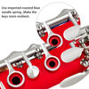 Picture of EASTROCK Clarinet Bb Flat 17 Nickel Keys Red Student Clarinet for Beginner with 2 Barrels Hard Case and Clarinet Cleaning Kit.