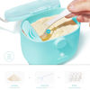 Picture of Termichy Baby Formula Dispenser, Portable Milk Powder Dispenser Container with Carry Handle and Scoop for Travel Outdoor Activities with Baby Infant, 8.8OZ, 0.55LB, 250g (Blue)
