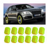 Picture of 12PCS Fluorescent Car Tire Valve Stem Caps, Luminous Wheel Valve Tire Air Cover, Illuminated Dustproof Corrosion Resistant, Auto Accessories Fit for Motorcycles, SUV, Trucks, Bicycles (Yellow/12PCS)