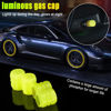 Picture of 12PCS Fluorescent Car Tire Valve Stem Caps, Luminous Wheel Valve Tire Air Cover, Illuminated Dustproof Corrosion Resistant, Auto Accessories Fit for Motorcycles, SUV, Trucks, Bicycles (Yellow/12PCS)