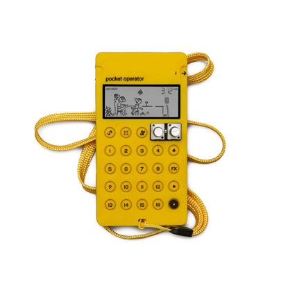 Picture of teenage engineering CA-X Silicon Pro-Case for Pocket Operators with Built-in Battery Protection and Anti-Slip Feet (Yellow)
