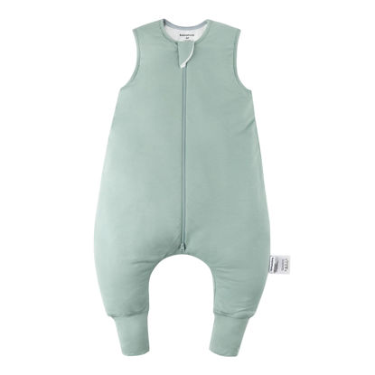 Picture of BubblePanda Rayon Made from Bamboo Toddler Sleep Sack with Feet 12-24 Months 1.0 Tog Ultra Soft Toddler Sleeping Sack 1t-2t Sleep Bag Walker Quilted Wearable Blanket with Legs 2-Way Zipper Lightweight
