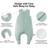Picture of BubblePanda Rayon Made from Bamboo Toddler Sleep Sack with Feet 12-24 Months 1.0 Tog Ultra Soft Toddler Sleeping Sack 1t-2t Sleep Bag Walker Quilted Wearable Blanket with Legs 2-Way Zipper Lightweight