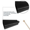 Picture of Soulmate Cowbell 8 inch Metal Steel Cow Bell Instrument Noise Makers Cowbell Hand Percussion Cow Bells with Handle Stick for Drumset