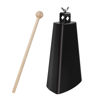 Picture of Soulmate Cowbell 9 inch Metal Steel Cow Bell Instrument Noise Makers Cowbell Hand Percussion Cow Bells with Handle Stick for Drumset