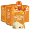 Picture of Happy Baby Organics Stage 2 Baby Food Pouches, Gluten Free, Vegan & Healthy Snack, Clearly Crafted Fruit Puree, Squash, Pears & Apricots, 4 Ounces (Pack of 16)