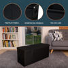 Picture of SoftOwl Extra Large Toy Storage Organizer with Lid - Sturdy, Collapsible Toy Chest Storage Box Design - Toys Bin with Dividers for Kids, Nursery, Bedroom, Playroom 37"x16"x14"
