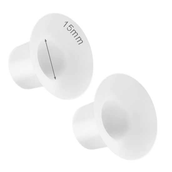 Picture of LOZAEVE 15mm Silicone Flange Insert, Reduce 24mm Flange Tunnel Down to 15mm, Medela, for Spectra, Momcozy S9 S10 S12 Pro, Paruu P10 R12 P3, kmaier, TSRETE, MomMed, NaNaLazy, NIRGU, Onlyeah, MomWills