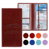 Picture of Peisicne Car Registration and Insurance Card Holder for Women Men, Dark Brown Glove Box Paperwork Organizer with Magnetic Buckle for Easy Access and Protect Documents and Various Cards in Vehicle