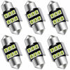 Picture of AUXLIGHT 6614 6641 6612F 6615 F30-WHP TS-14V1CP 29MM 1.14”Festoon LED Interior Light Bulbs Ice Blue, Super Bright 6SMD Chips for Car SUV Truck Sunvisor Vanity Mirror Lights (Pack of 6)