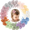 Picture of OAOLEER 2inch Baby Hair Clips, 24 Pieces Fully Lined Baby Bows Hair Pins for Baby Girls Infants Toddlers 12 Colors in Pairs (Style A)