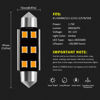Picture of AUXLIGHT 211-2 212-2 578 569 214-2 41MM 1.61”Festoon Canbus Error Free LED Interior Light Bulbs Amber Yellow, Super Bright 6SMD Chips for Dome Map Door Courtesy License Plate Lights (Pack of 6)