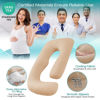 Picture of Sasttie Pregnancy Pillows for Sleeping, U Shaped Cooling Full Body Pillow Pregnancy Must Haves, Maternity Pillow for Pregnant Women, Pillow with Removable Cover for Side Sleeper, Beige