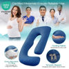Picture of Sasttie Pregnancy Pillows for Sleeping, U Shaped Cooling Full Body Pillow Pregnancy Must Haves, Maternity Pillow for Pregnant Women, Pillow with Removable Cover for Side Sleeper, Navy