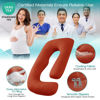 Picture of Sasttie Pregnancy Pillows for Sleeping, U Shaped Cooling Full Body Pillow Pregnancy Must Haves, Maternity Pillow for Pregnant Women, Pillow with Removable Cover for Side Sleeper, Orange