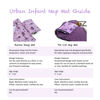 Picture of Urban Infant Tot Cot Kids Nap Mat - Toddler Preschool Daycare Bedding Cover with Blanket and Pillow - Violet