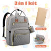 Picture of Tenot Baby Diaper Bag Backpack, Travel Diaper Bags for Baby Girl Boy Large Capacity Baby Bag Backpack for Women Grey