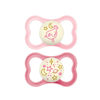 Picture of MAM Supreme Night Baby Pacifier, for Sensitive Skin, Patented Nipple, 16+ Months, Girl, 2 Count (Pack of 1)