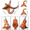 Picture of Aebor Portable Wooden Ukelele Stand Holder, Portable Wood Ukulele Stand for Small Guitar, Violin, Banjo, Mandolin