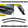 Picture of SIMPWIBLD Wiper Blade Replacement for 2017-2021 Mazda CX-5 CX-9 Front Windshield Wiper Blades Original Equipment Replacement 24" + 18"（Set of 2）