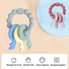 Picture of Baby Teething Keys Toys 3 to 12 Months,Infants Toddler Sensory Chew Toys,Teether Toys for Baby Girl-Soft & Raised Texture to Soothe Gums,BPA Free (Pink)