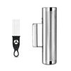 Picture of Soulmate Guiro 10"x3" Metal Guiro Instrument Stainless Steel Professional Latin Percussion Guiro Shaker Instruments Tool with Scraper for Live Performance