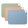 Picture of Cutebe Silicone Placemat for Toddles Kids Non-Slip Reusable Portable Kids Placemats for Dinning Table Heat Resistant Placemats, Baby Placemat Stain Resistant Silicone Mat for Dining Table 3 Pack