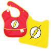 Picture of Bumkins Bib for Girl or Boy, Baby and Toddler for 6-24 Months, Essential Must Have for Eating, Feeding, Baby Led Weaning, Mess Saving Waterproof Soft Fabric, SuperBib with Cape, The Flash DC Comics