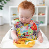 Picture of Bumkins Disney Bibs for Girl or Boy, SuperBib Baby and Toddler for 6-24 Months, Essential Must Have for Eating, Feeding, Baby Led Weaning, Mess Saving Catch Food, Fabric, 2-pk 100 Happy Faces