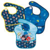Picture of Bumkins Bibs for Girl or Boy, SuperBib Baby and Toddler 6-24 Months, Essential Must Have for Eating, Feeding, Baby Led Weaning Supplies, Mess Saving Catch Food, Fabric, 3-pk DC Comics Super Friends