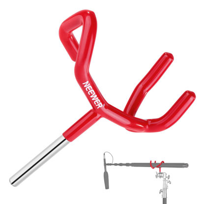 Picture of NEEWER Metal Microphone Boom Support Holder for C-Stands and Mic Stands, Red