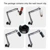 Picture of Wall Mount Boom Arm - Wall Mount Microphone Holder for Stand, Vertical Surface Mount and Freely Swiveling Metal Wall Mount Clip Suitable for Saves the Desk Space, Mic Stand Accessories by YOUSHARES