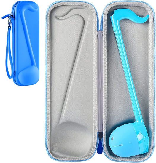 Picture of Case Compatible with Otamatone [English Edition] Japanese Electronic Musical Instrument Portable Synthesizer, Instrumental Music Toy Storage Holder for Otamatone Regular Size (Box Only) (Blue)