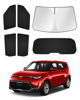 Picture of Canvcle Sunshades for Kia Soul 2020-2024 2025 Accessories Windshield Sun Shade Side Rear Window Shade Cover Sun Visor Shield Privacy Protection Keep Vehicle Cool Black 6PCS