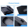 Picture of HZAZF Car Tissue Holder, Upgraded Version Hanging Tissue Holder for Car, Premium PU Leather Car Tissue Holder Visor for Universal Auto, Easy Use (Black)