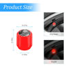 Picture of 12PCS Luminous Car Tire Valve Stem Caps, American Flag Valve Stem Caps, Universal Dustproof Corrosion Resistant Air Caps Cover, Auto Accessories Fit for Motorcycles SUV Trucks Bicycles (Red/Flag)