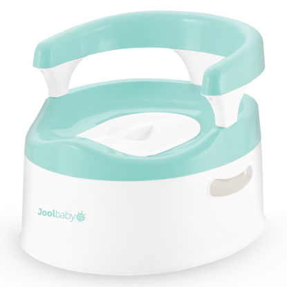 Picture of Jool Baby Potty Chair for Toddler Toilet Training - Splash Guard & Back Support (Aqua)