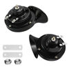 Picture of Super Loud Train Horns, Car Waterproof Durable Air Electric Snail Horn, 12V Raging Sound Air Horns Replacement Kit, Automotive Accessories Universal for Car, Motorcycle, Truck, Bike, Boat (Black)