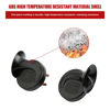 Picture of Super Loud Train Horns, Car Waterproof Durable Air Electric Snail Horn, 12V Raging Sound Air Horns Replacement Kit, Automotive Accessories Universal for Car, Motorcycle, Truck, Bike, Boat (Black)