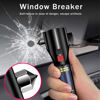 Picture of MOTORBUDDY All-in-1 Car Safety Hammer, Multi-Function Emergency Escape Hammer with Window Breaker and Seatbelt Cutter, Mobile Power, LED Flashlight, Alarm Rescue, Strobe SOS Beacon