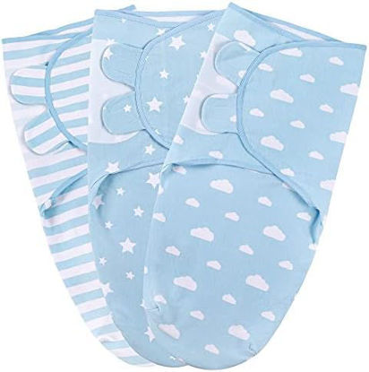 Picture of Mama Cheetah Baby Swaddle Sack 3-6 Month, Organic Cotton Swaddle Sleep Sack, Infant Swaddle Blanket Size Large, Swaddle for Large Babies, Large Swaddle Wrap, Easy Swaddles for Boy, 3-Pack