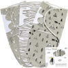 Picture of Mama Cheetah Preemie Swaddle Sack, Organic Swaddle Sleep Sacks for Preemies, Preemie Swaddle Blanket Wrap, Easy Swaddles for Premature Baby Boy Girl 4-7 lbs, Newborn Essentials, 3-Pack, Grey