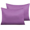 Picture of NTBAY Zippered Silk Satin Toddler Pillowcases - 2 Pack Hidden Zipper 13x18 Pillowcases - Luxury and Silky Baby Travel Pillow Covers, Purple
