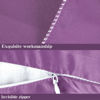 Picture of NTBAY Zippered Silk Satin Toddler Pillowcases - 2 Pack Hidden Zipper 13x18 Pillowcases - Luxury and Silky Baby Travel Pillow Covers, Purple