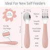 Picture of CoixFoam 8 Pieces Toddler Utensils, Toddler Safe Silverware Set With Food Grade Silicone Hanlde, 18/8 Stainless Steel, Perfect Length For New Self Feeders, Dishwasher Safe