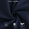 Picture of NTBAY Zippered Silk Satin Toddler Pillowcases - 2 Pack Hidden Zipper 13x18 Pillowcases - Luxury and Silky Baby Travel Pillow Covers, Navy Blue