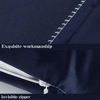 Picture of NTBAY Zippered Silk Satin Toddler Pillowcases - 2 Pack Hidden Zipper 13x18 Pillowcases - Luxury and Silky Baby Travel Pillow Covers, Navy Blue
