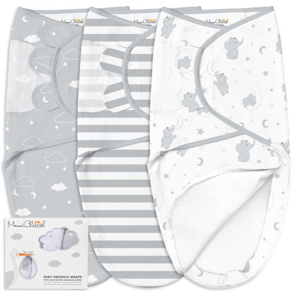 Picture of Mama Cheetah Baby Swaddle Blanket with Zipper, Newborn Swaddle Sack, Baby Swaddles Sleep Sack 3-6 Months, Baby Swaddle Wrap with Easy Change Zipper for Baby Boy & Girl, 3-Pack